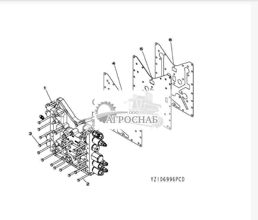YZ106996 Группа регулировочных клапанов 